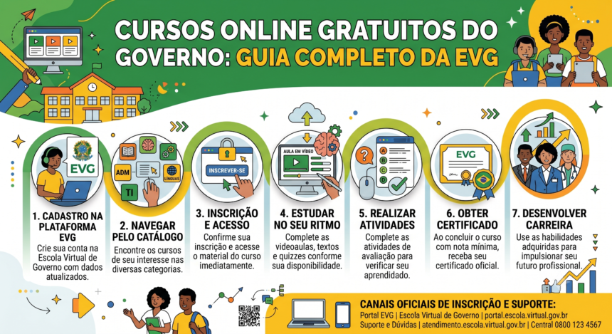 Cursos Online Gratuitos do Governo: Guia Completo da EVG
