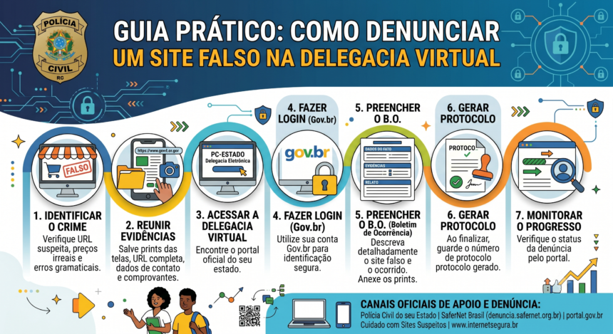 Guia Prático Como Denunciar um Site Falso na Delegacia Virtual